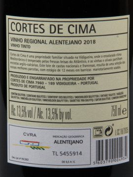 Cortes Cima 0.75 Tinto 2018
