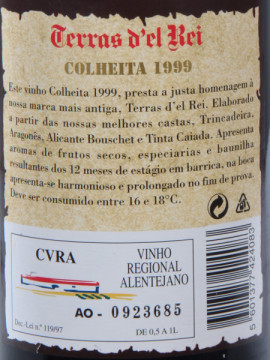 T El Rei Colh Tinto 1999