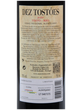 Herdade da Maroteira Dez Tostoes 0.75 Tinto
