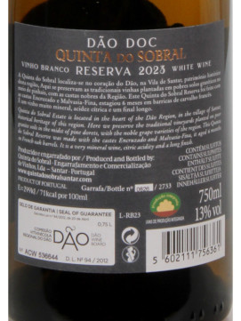 Quinta do Sobral Reserva 0.75 Branco 2023