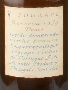 Sogrape Res. B. Douro 1990