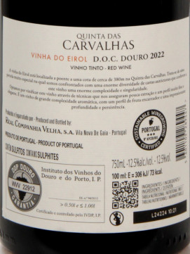 Quinta das Carvalhas Vinha do Eirol 0.75 Tinto 2022
