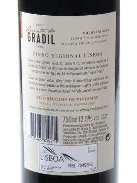 Quinta do Gradil 0.75 Tinto 2022