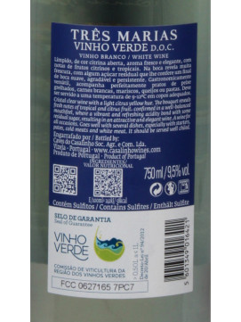 Tres Marias Vinho Branco D O C 0.75 Branco