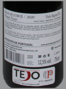 Quinta da Ribeirinha Vale de Lobos Pinot Noir 2020