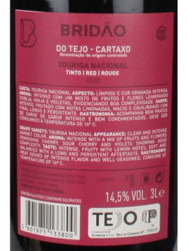 Bridao Touriga Nacional 3 Litros Tinto 2019
