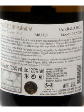 Coop. Cantanhede Espumante Marques de Marialva Baga Cuvee Blanc de Noirs Bruto