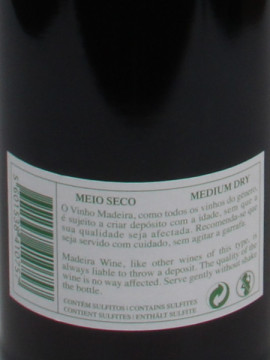 J. Faria Madeira Meio Seco 0.75