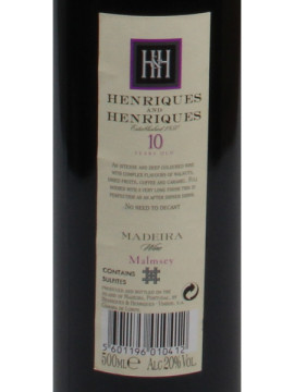 Henr & Henriq 10 Anos Malmsey 0.500 Cl