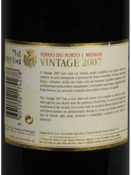 Messias Porto Vintage 2007 0.75 2007