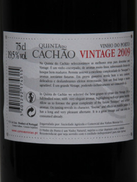 Messias Porto Quinta Cachão Vintage 2009 0.75 2009