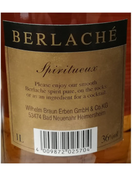 Berlache Spiritueux 1Lx36º