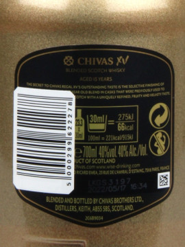Chivas Regal Xv 15 Anos 0.70 40º