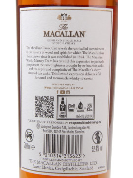 Malt Macallan Classic Cut 52.4º 0.70