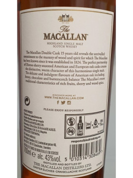 Malt Macallan Double Cask 15 Anos 0.70X43º
