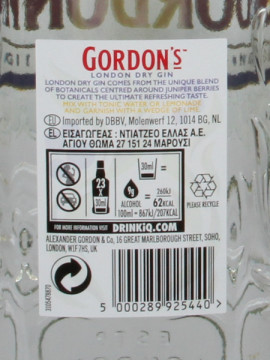 Gin Gordon S 0.70 L 37,5%