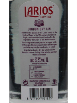 Gin Larios 1 Lº 37.5%