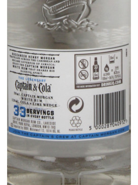 Rum Captain Morgan White 1L X 37,5