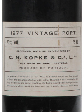 Porto Kopke Vintage 1977 0.75 1977